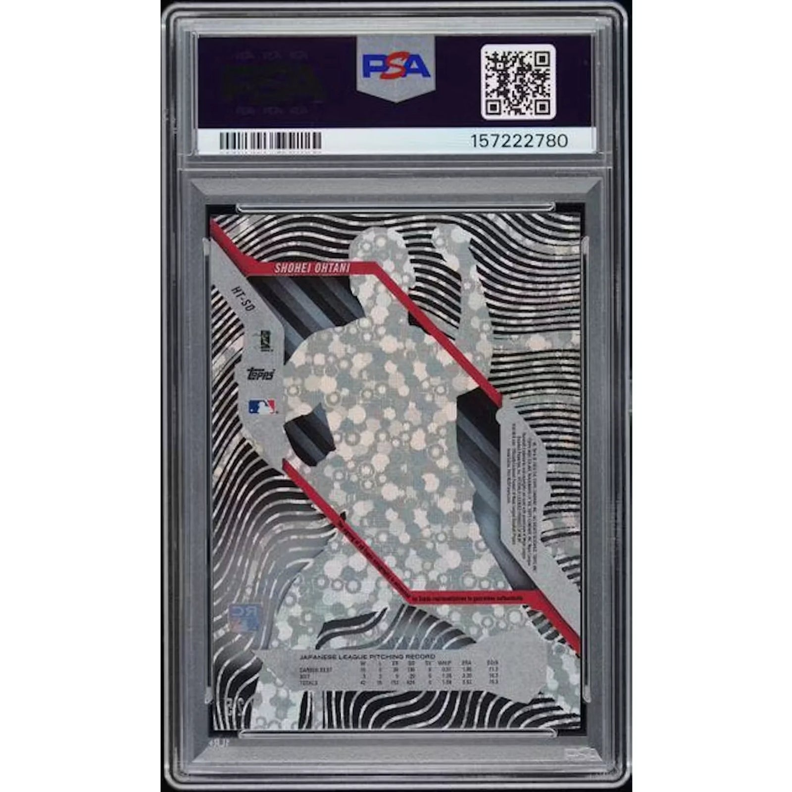 Shohei Ohtani 2018 Topps High Tek Orange Orbit Rookie Auto | PSA 10