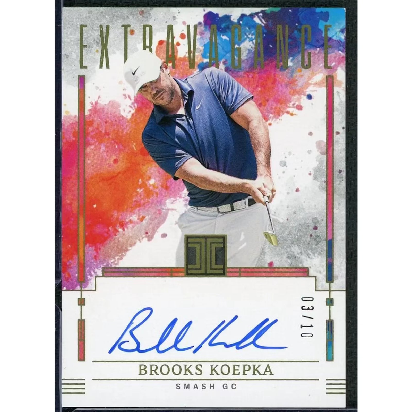 Brooks Koepka Signed 2025 Panini Impeccable Extravagance Card | Auto/10