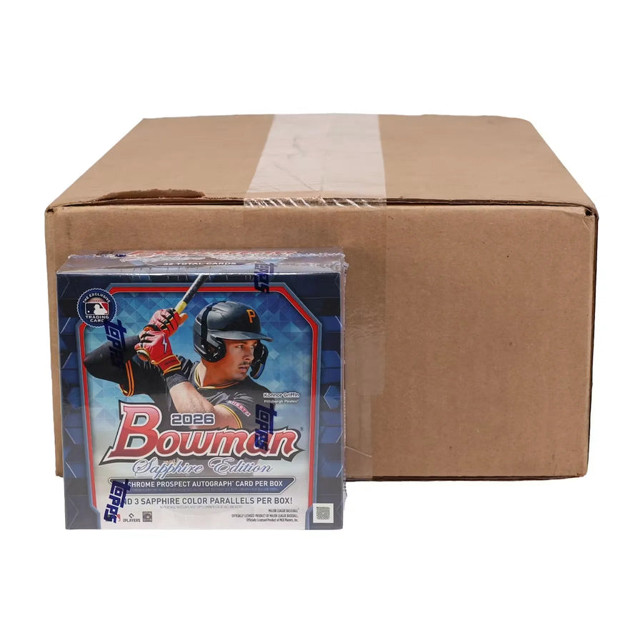2026 Bowman Baseball Sapphire Edition 10-Box Case (Ships Sealed Only)
