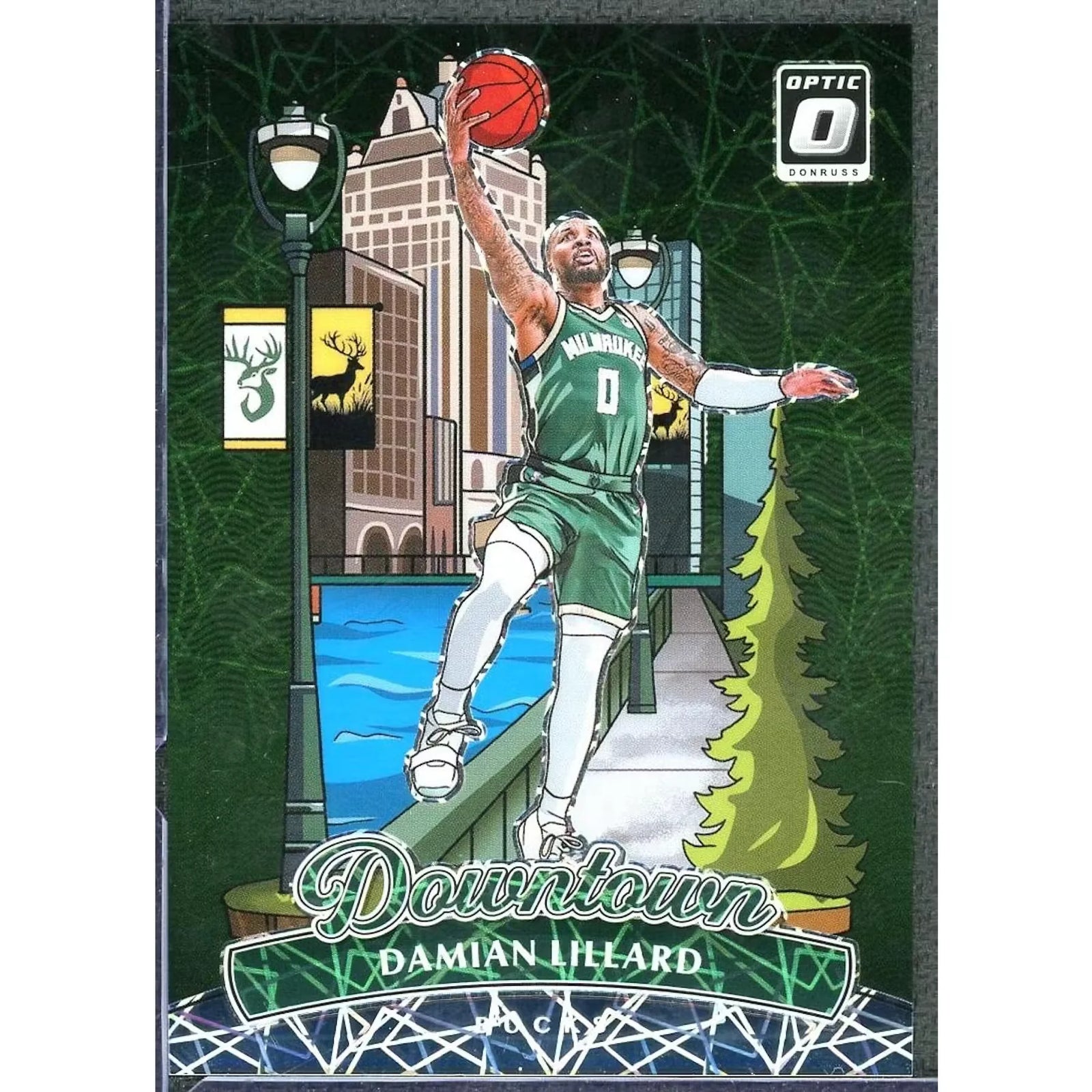 Damian Lillard 2024-25 Panini Donruss Optic Downtown #12