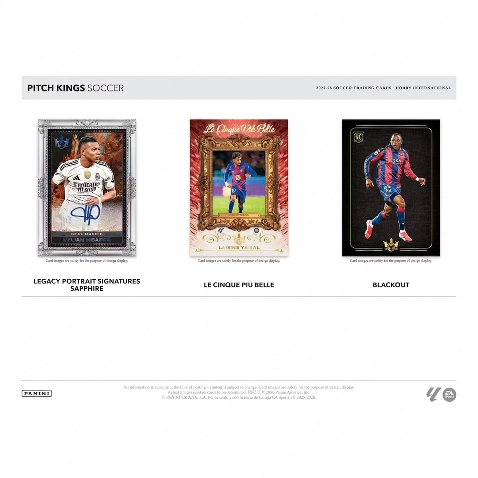 2025-26 Panini Pitch Kings Soccer Hobby International Box (Ships Sealed Only) - D