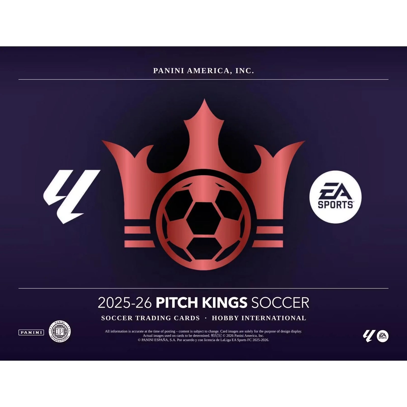 2025-26 Panini Pitch Kings Soccer Hobby International 16-Box Case (Ships Sealed Only)