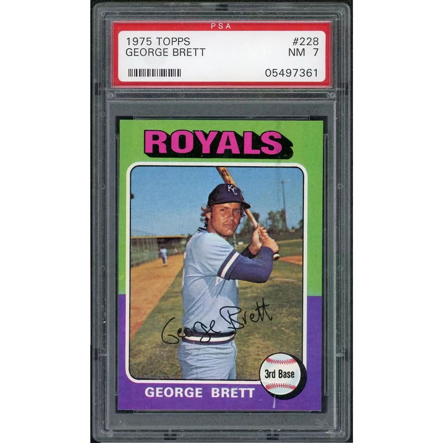 1975 Topps George Brett Rookie Card #228 | PSA 7