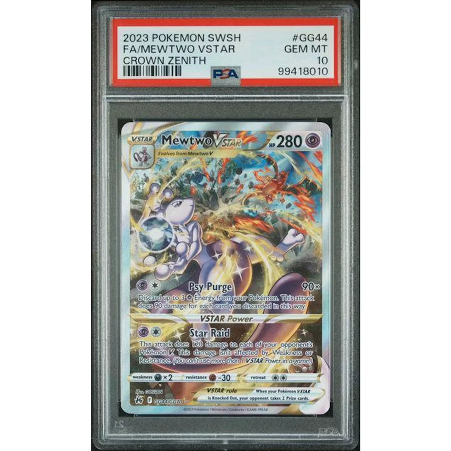 2023 Pokemon Crown Zenith Mewtwo VStar #GG44 | PSA 10