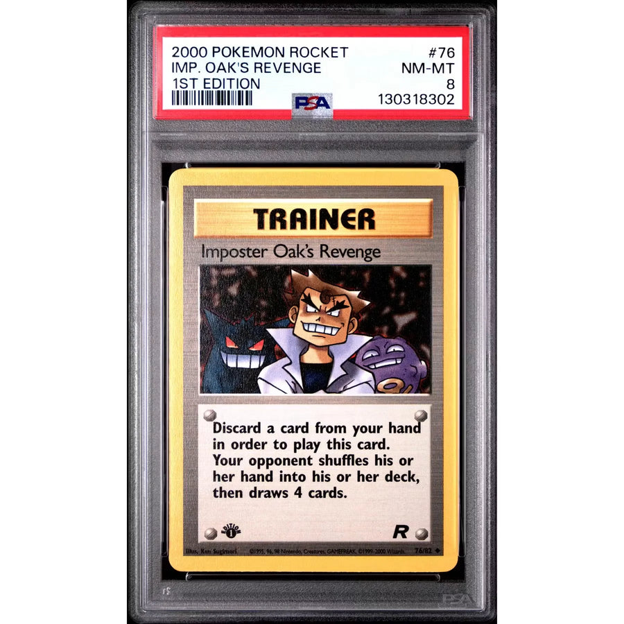 Pokemon Team Rocket Imposter Oak's Revenge 76/82 | PSA 8 1st Edition