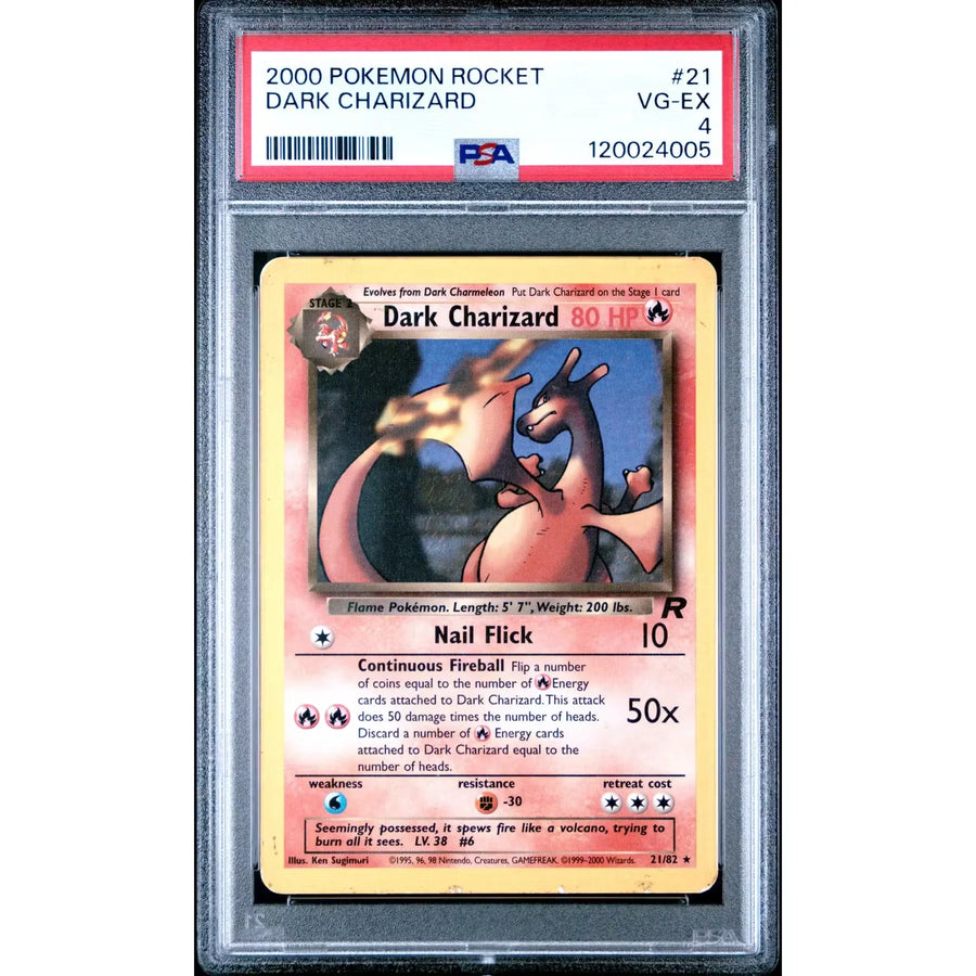 Dark Charizard 21/82 PSA 4 | Team Rocket