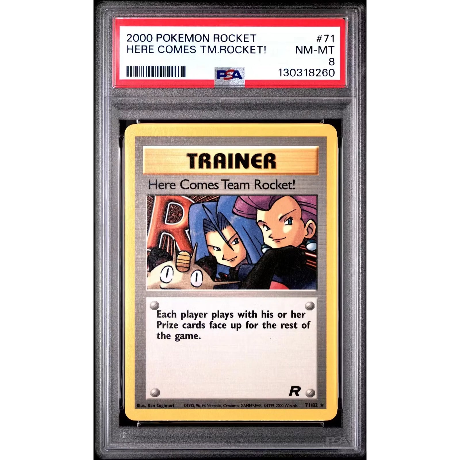 Pokemon Team Rocket Here Comes Team Rocket 71/82 | PSA 8