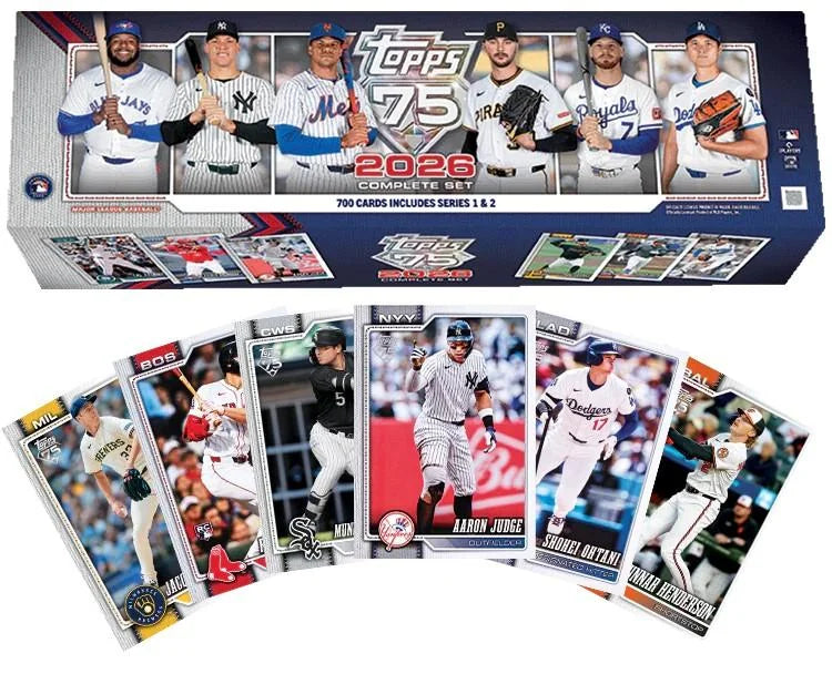2026 Topps Baseball Factory Set | 704 Cards with Rookie Inserts (Ships Sealed Only)