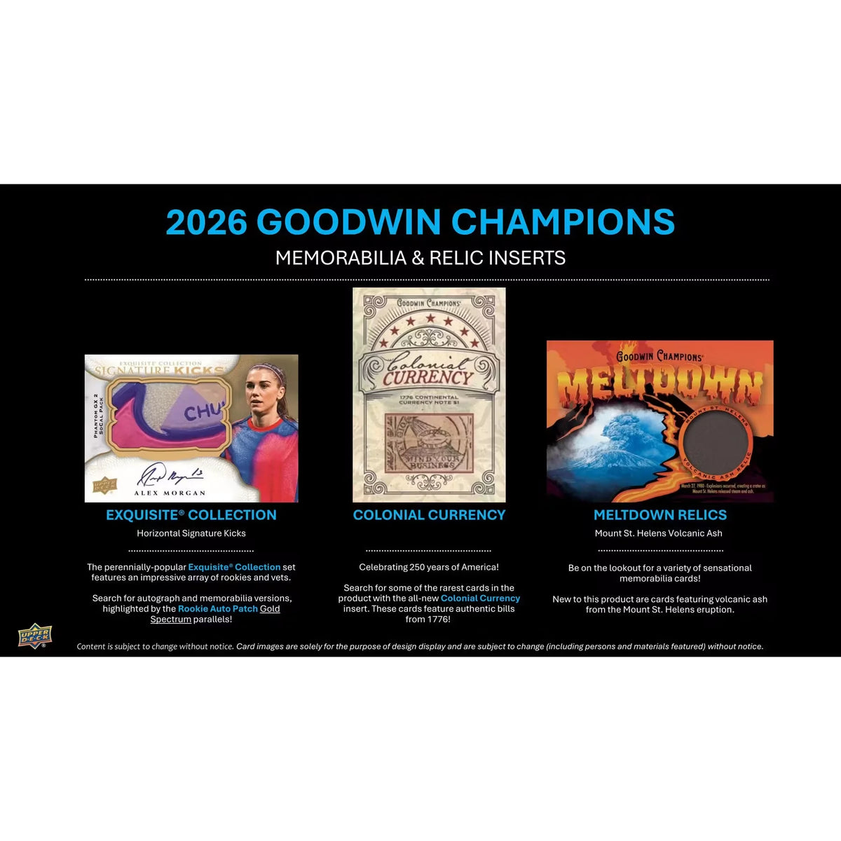 2026 Upper Deck Goodwin Champions Hobby Box (Ships Sealed Only)