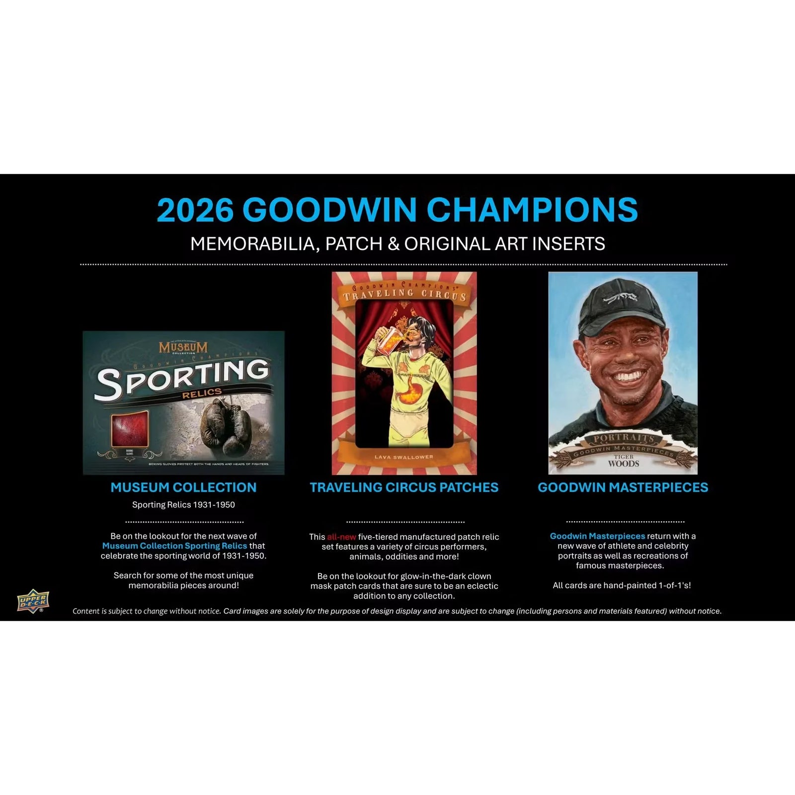 2026 Upper Deck Goodwin Champions Hobby 16-Box Case | Presell (Ships Sealed Only)