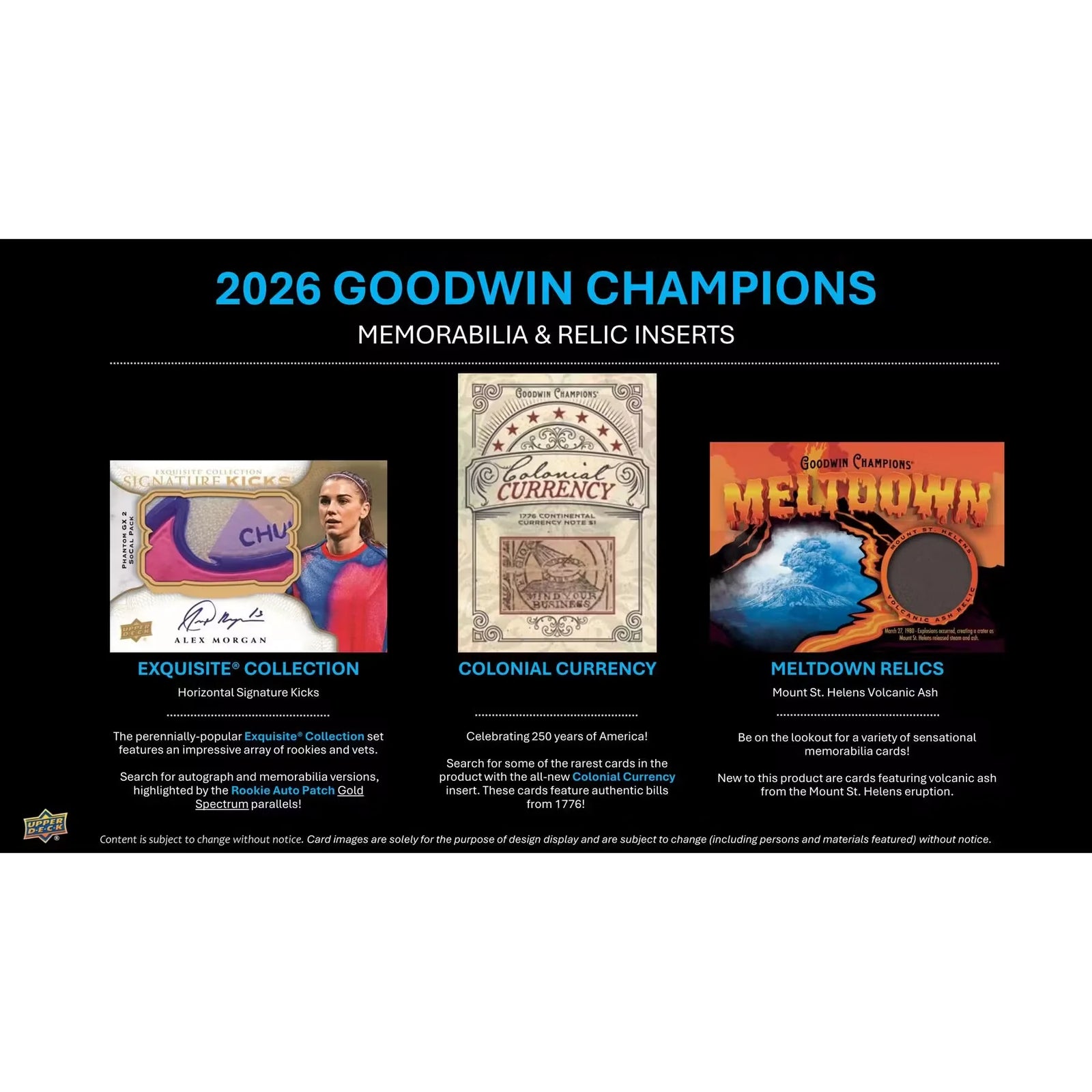 2026 Upper Deck Goodwin Champions Hobby 16-Box Case | Presell (Ships Sealed Only)
