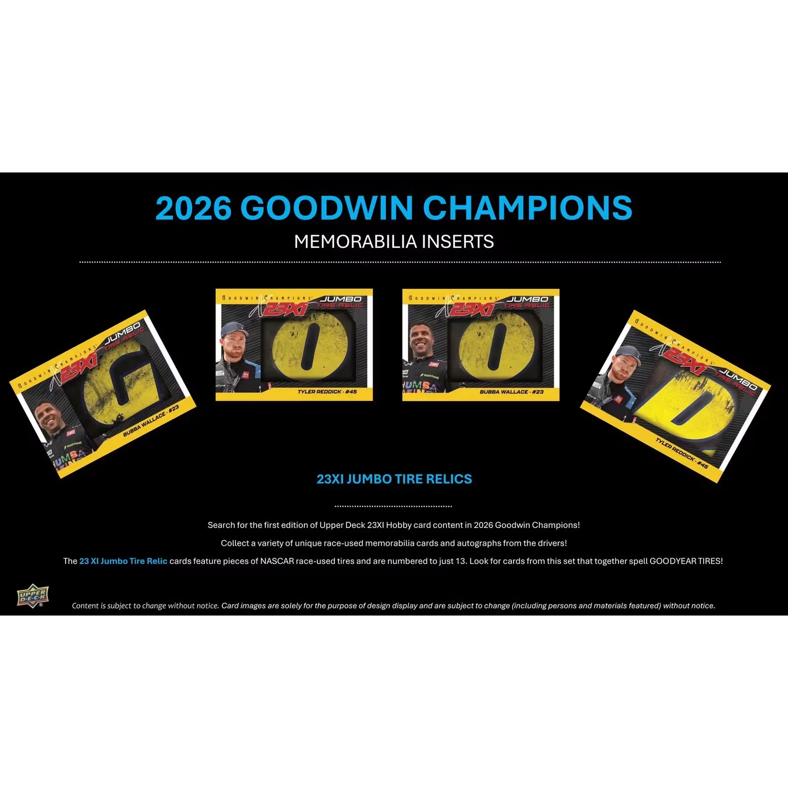 2026 Upper Deck Goodwin Champions Hobby 16-Box Case | Presell (Ships Sealed Only)