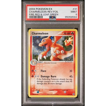 2004 Pokemon Fire Red & Leaf Green Charmeleon Reverse Foil #31 | PSA 9