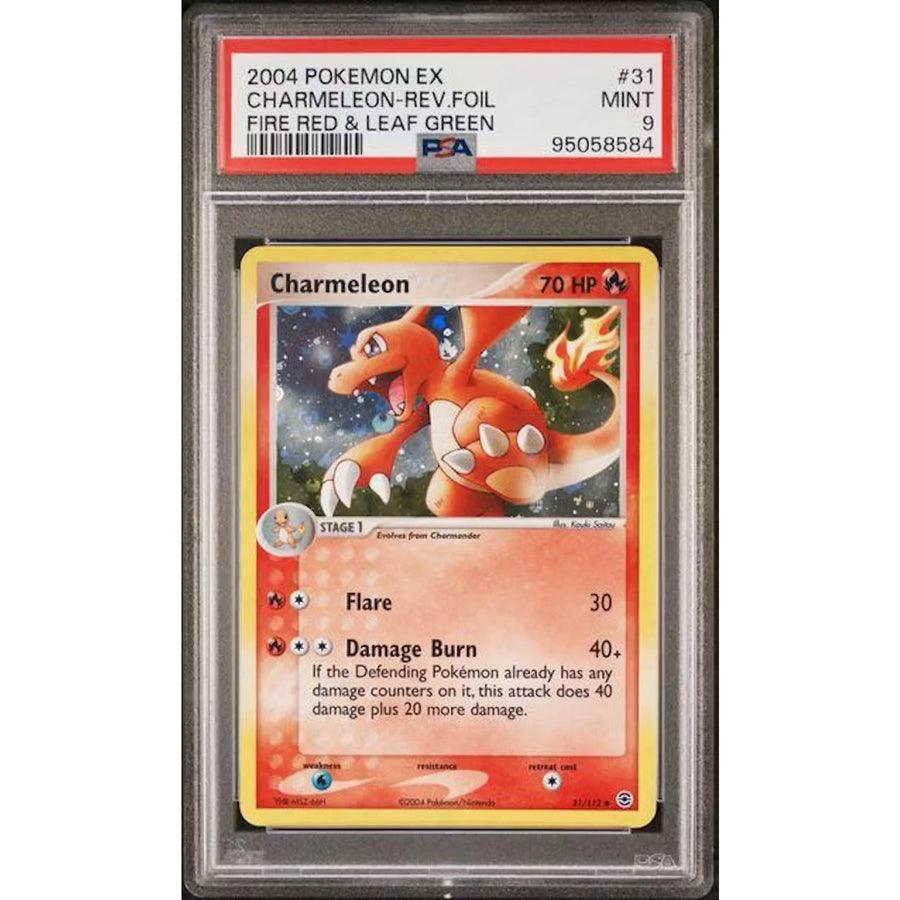 2004 Pokemon Fire Red & Leaf Green Charmeleon Reverse Foil #31 | PSA 9
