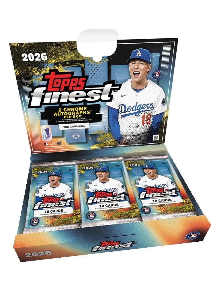2026 Topps Finest Baseball Hobby Box | First Day Issue Presell (Ships Sealed Only)