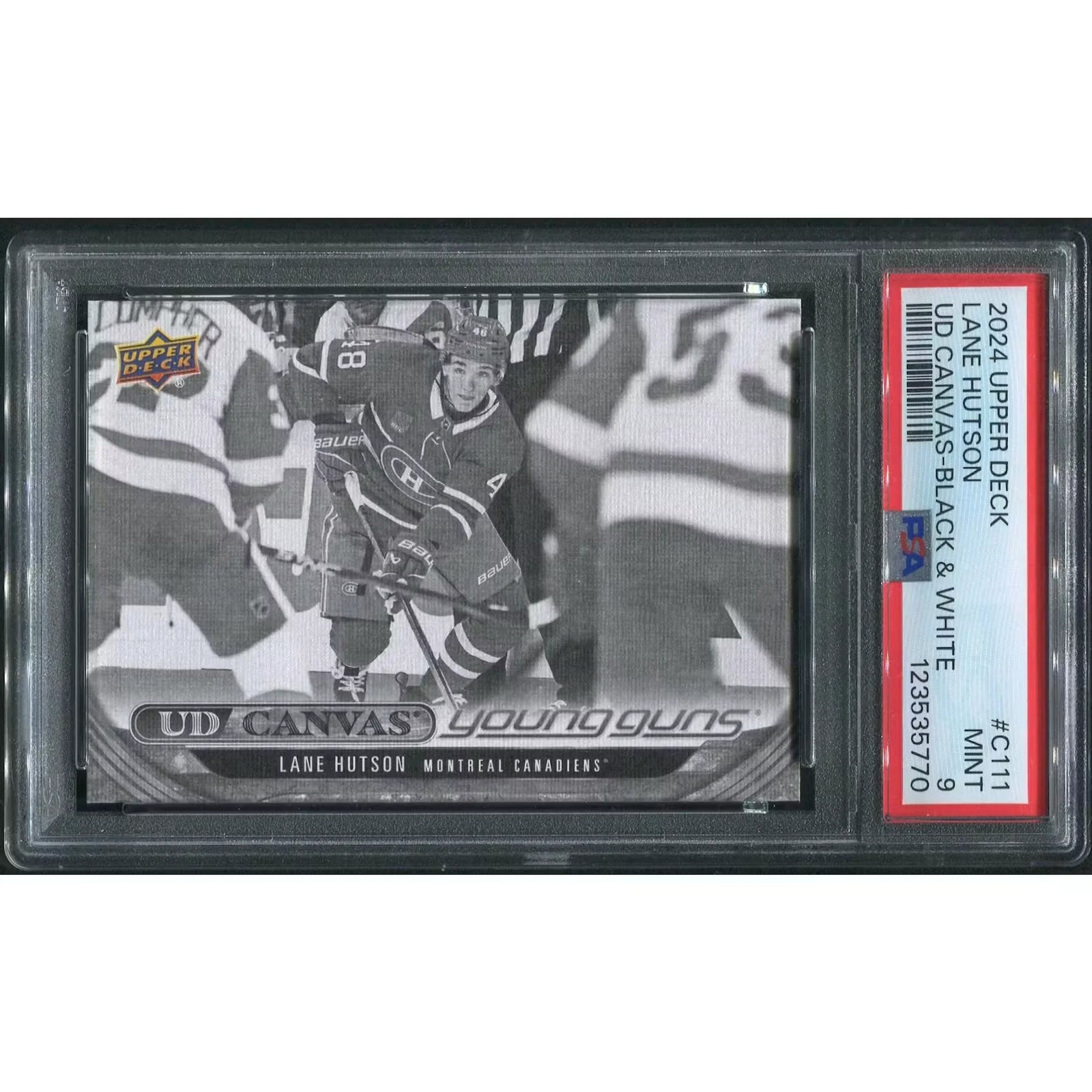 Lane Hutson 2024-25 Upper Deck Young Guns Rookie | PSA 9 #C111