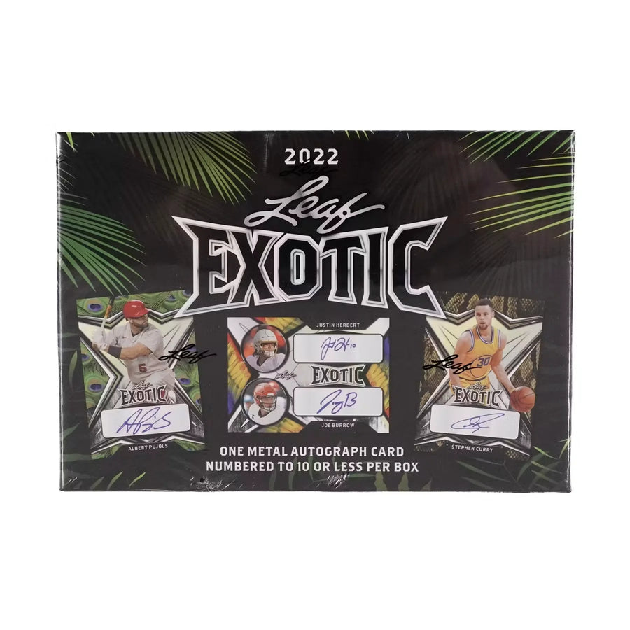 2022 Leaf Exotic Multisport Hobby Box | Autographed Cards (Ships Sealed Only)