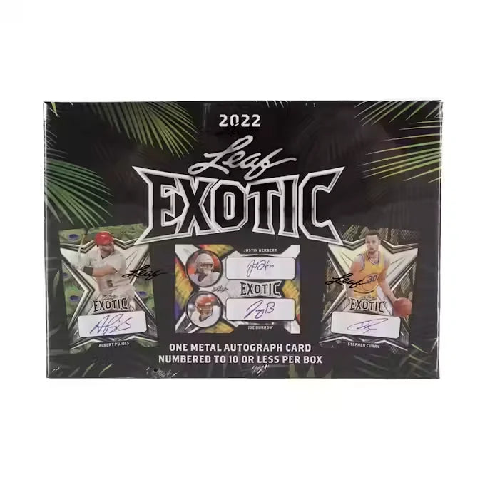 2022 Leaf Exotic Multisport Hobby Box | Autographed Cards (Ships Sealed Only)