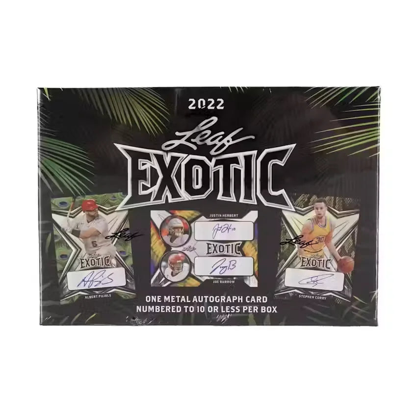 2022 Leaf Exotic Multisport Hobby Box | Autographed Cards (Ships Sealed Only)