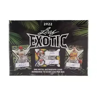 2022 Leaf Exotic Multisport Hobby Box | Autographed Cards (Ships Sealed Only)