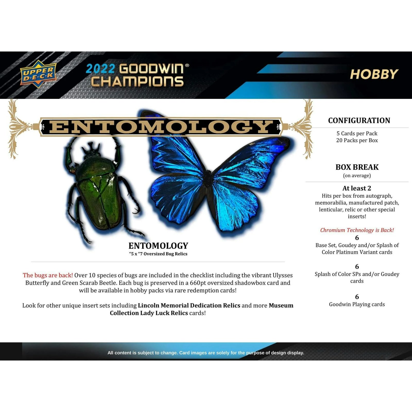 DRAFT - 2022 Upper Deck Goodwin Champions Hobby Box