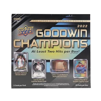 DRAFT - 2022 Upper Deck Goodwin Champions Hobby Box