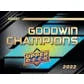 DRAFT - 2022 Upper Deck Goodwin Champions Hobby Box