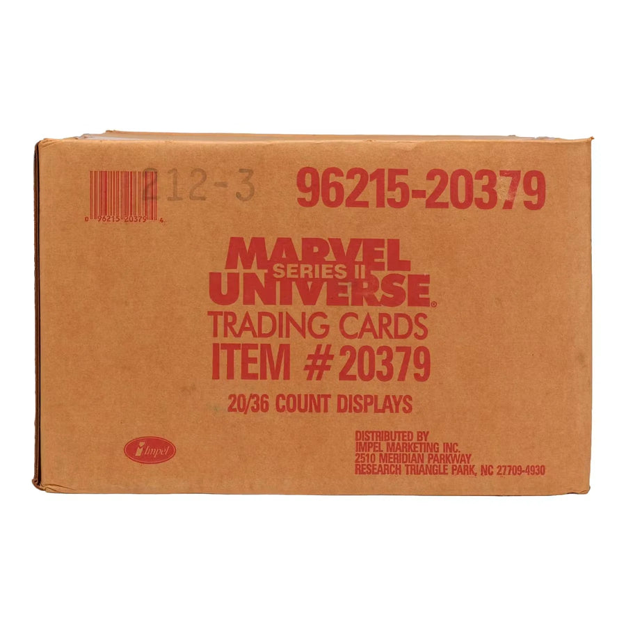 Marvel Universe Series 2 Wax Case | 1991 Impel 20-Box Set (Ships Sealed Only)