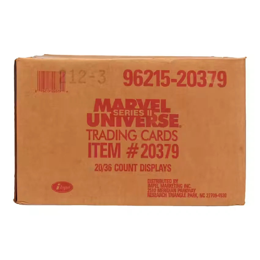 Marvel Universe Series 2 Wax Case | 1991 Impel 20-Box Set (Ships Sealed Only)