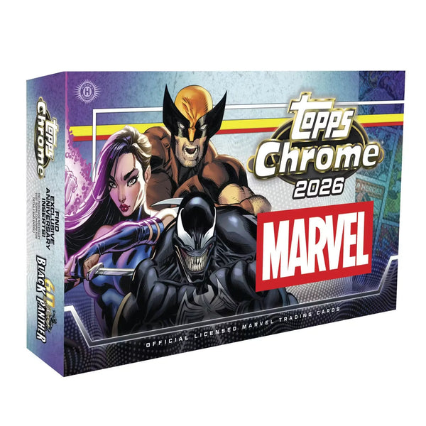 2026 Topps Chrome Marvel Comics Hobby 8-Box Case | Presell (Ships Sealed Only)