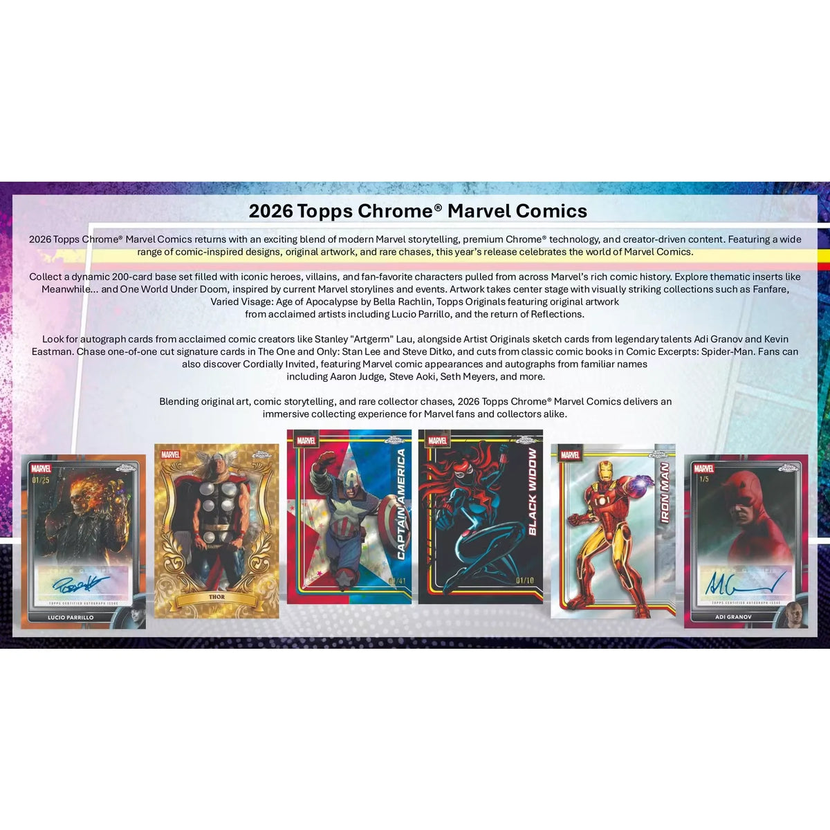 marvel topps chrome rare cards Buy 2026 Comics Hobby 8-Box Case (Ships Sealed Pack Options:Defense Form (Unsearched) Water Pokémon and the Thing. Pokemon™ Scarlet And Violet