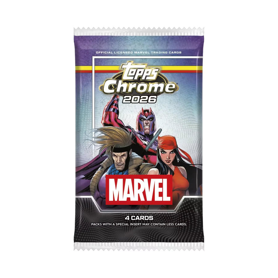 2026 Topps Chrome Marvel Comics Blaster Box | Presell (Ships Sealed Only)