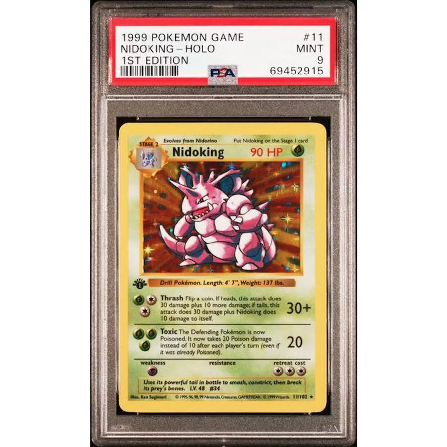 1999 Pokemon Nidoking Holo 1st Edition #11 | PSA 9