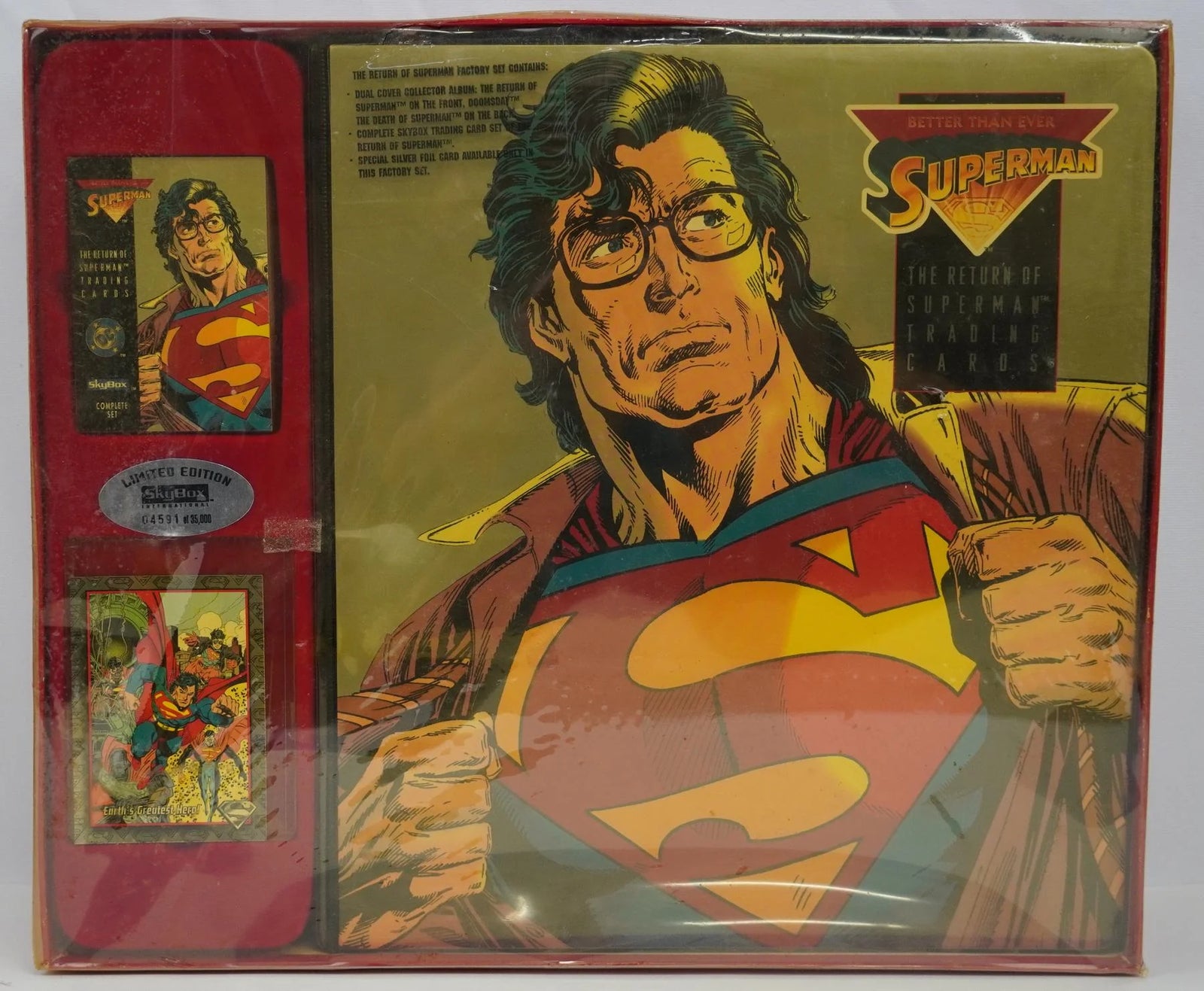 Return of Superman 1993 Skybox Factory Set | Complete Numbered Set (Ships Sealed Only)