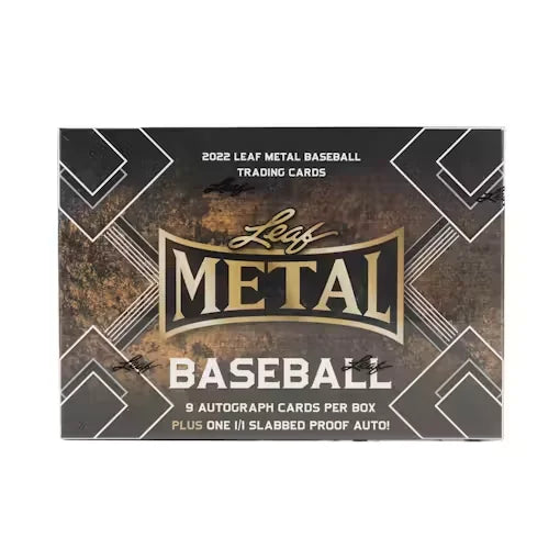 2022 Leaf Metal Baseball Hobby Jumbo Box | 9 Autos Per Box (Ships Sealed Only)