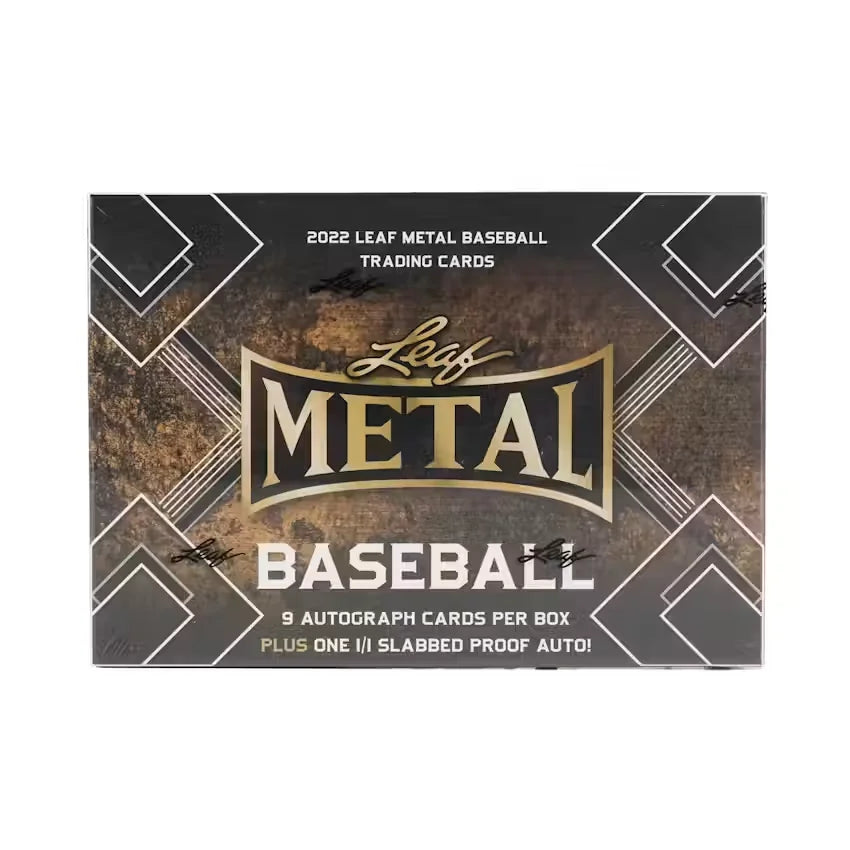 2022 Leaf Metal Baseball Hobby Jumbo Box | 9 Autos Per Box (Ships Sealed Only)