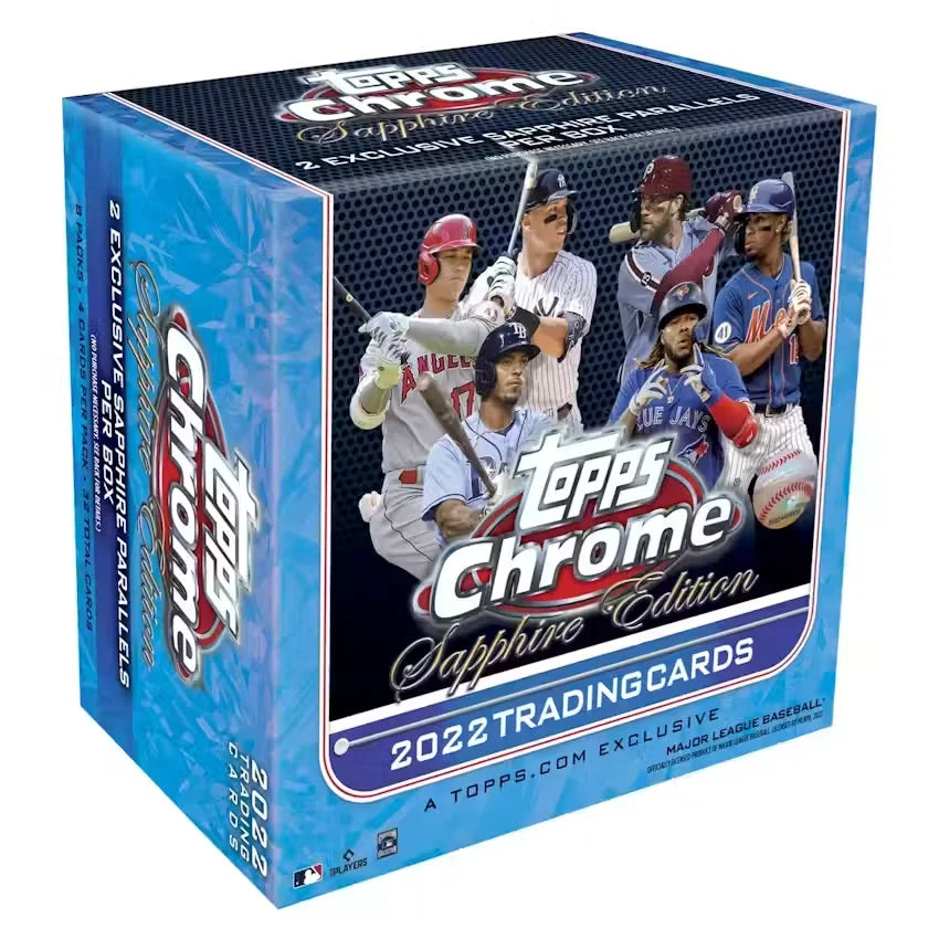 2022 Topps Chrome Sapphire Baseball Hobby Box (Ships Sealed Only)