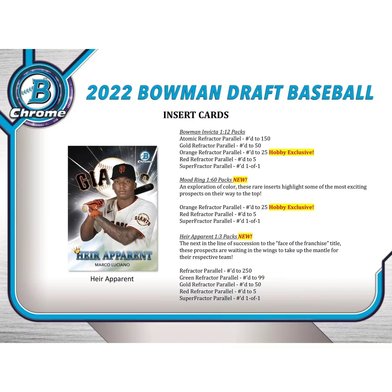 2022 Bowman Draft Baseball Hobby Jumbo 8 Box Case