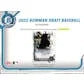 DRAFT - Just In 2022 Bowman Draft Baseball Hobby Lite Box