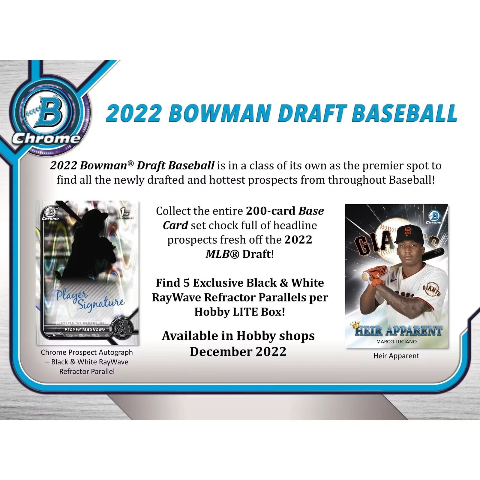 2022 Bowman Draft Baseball Hobby Lite 16 Box Case