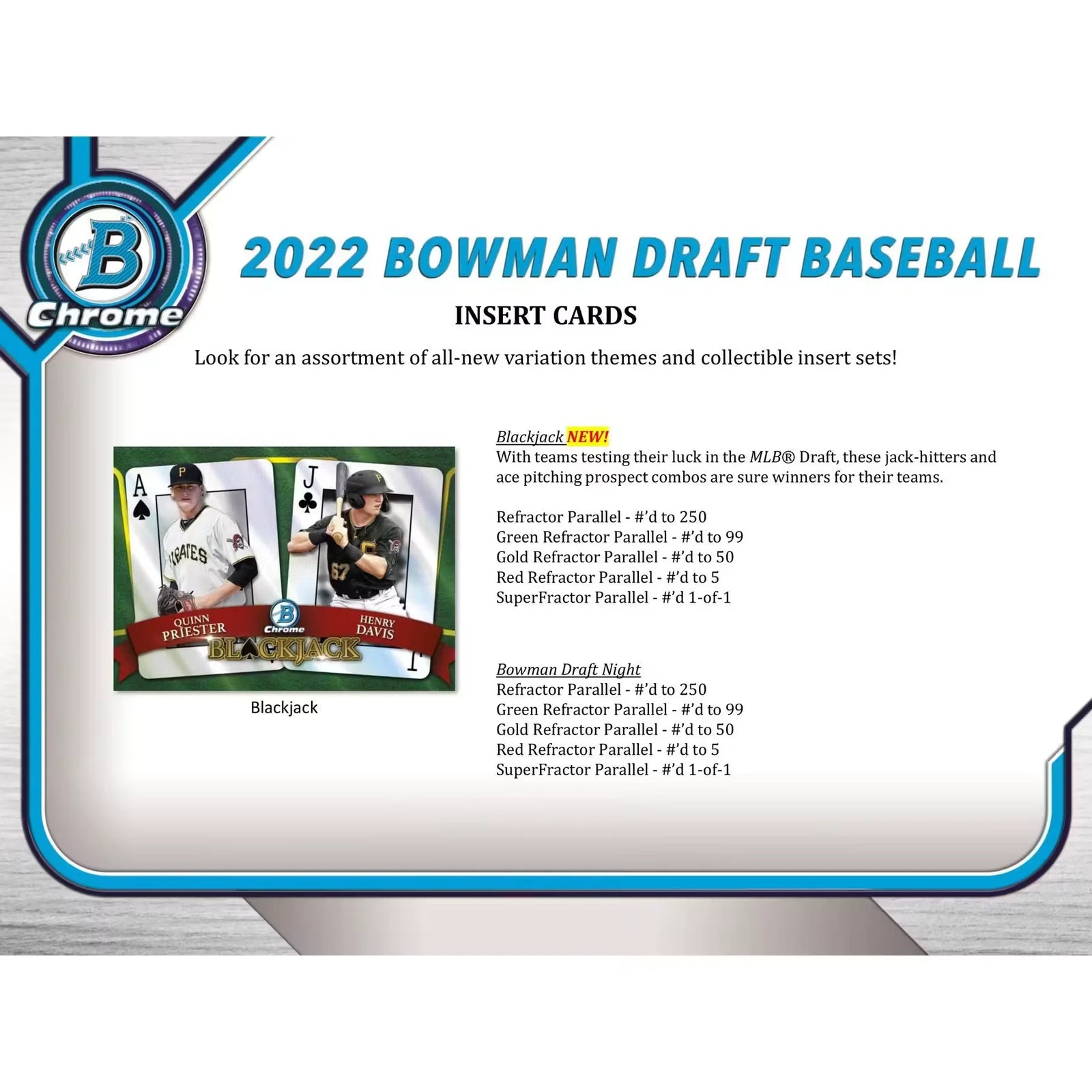 2022 Bowman Draft Baseball Hobby Lite 16 Box Case