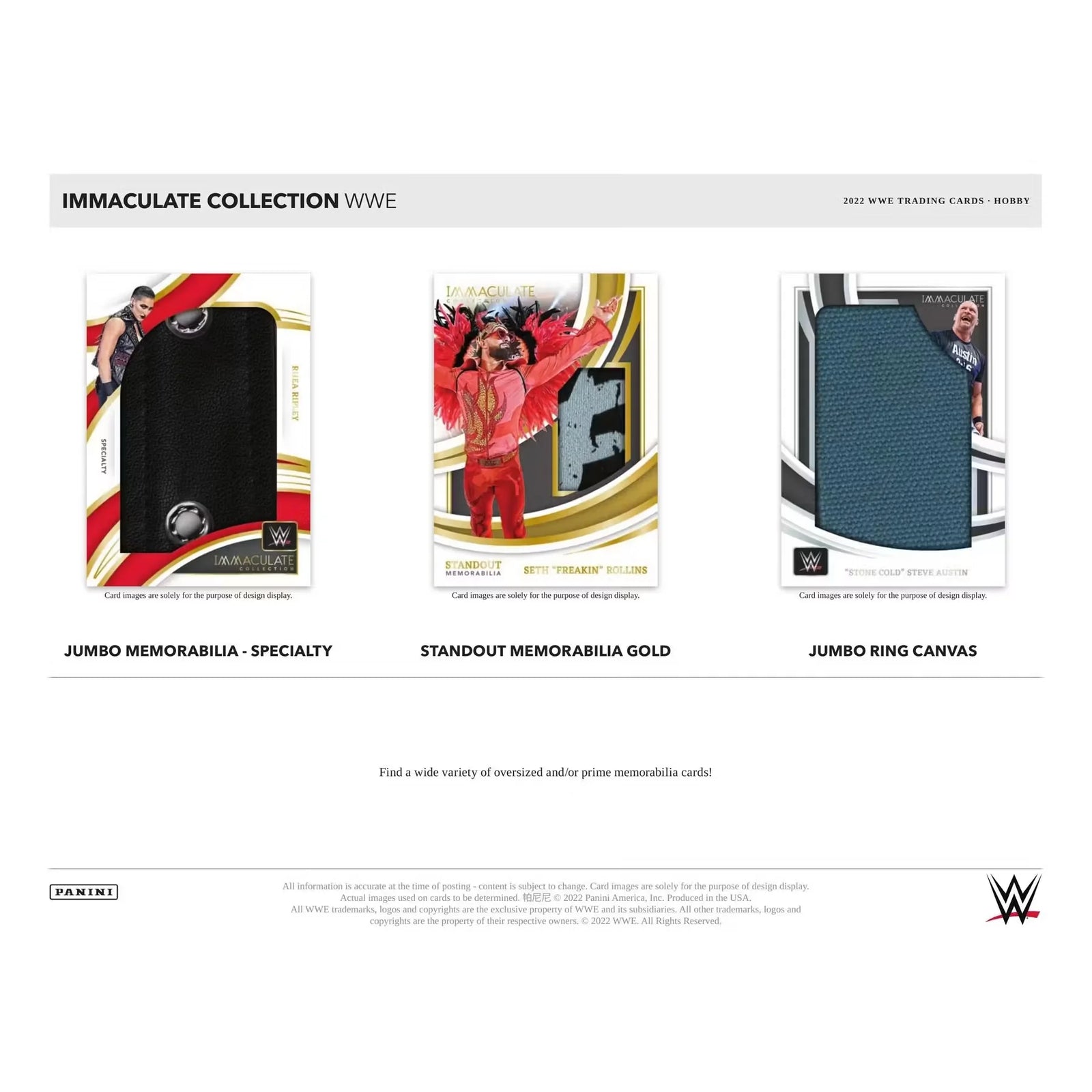 2022 Panini Immaculate WWE Wrestling Hobby 5-Box Case (Ships Sealed Only)
