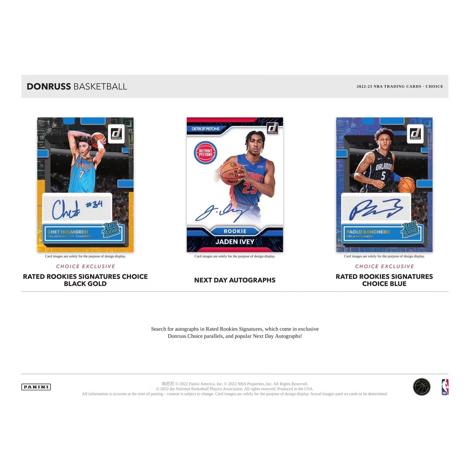 2022-23 Panini Donruss Basketball Choice 20-Box Case (Ships Sealed Only)