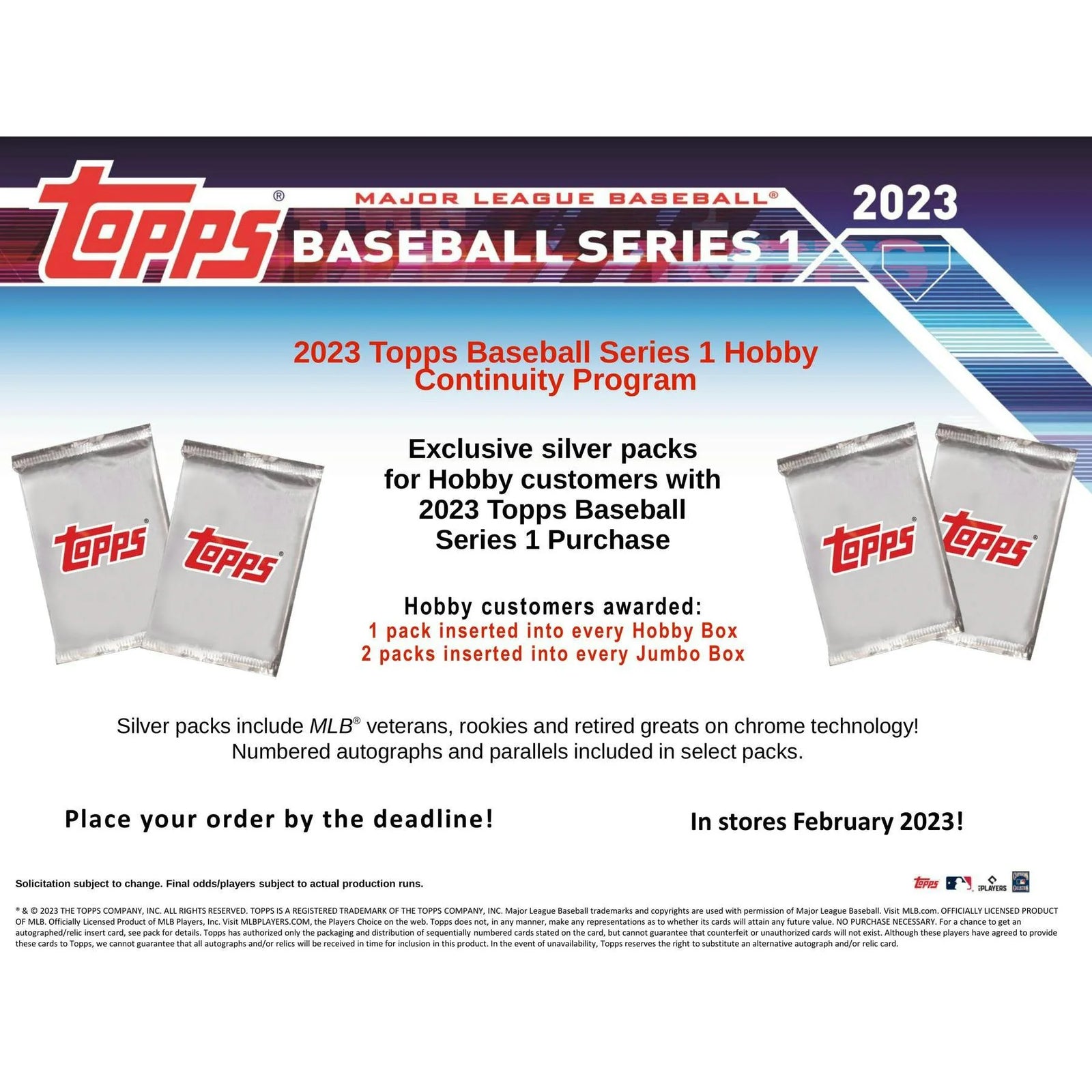 DRAFT - Just In 2023 Topps Series 1 Baseball Hobby 12-Box Case