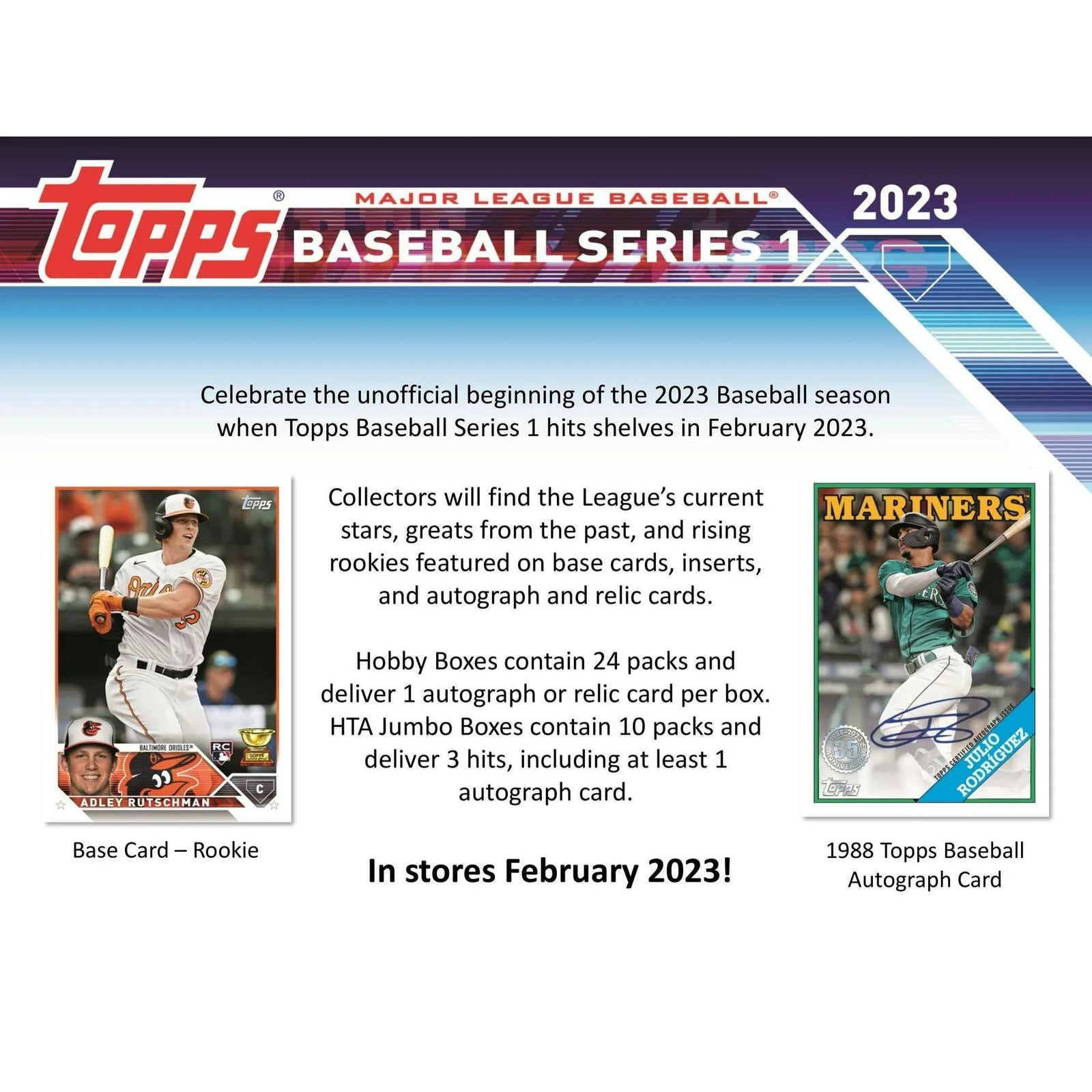 DRAFT - Just In 2023 Topps Series 1 Baseball Hobby 12-Box Case