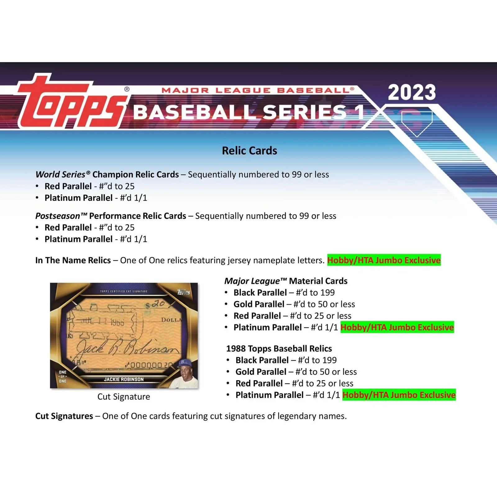 2023 Topps Series 1 Baseball Hobby Jumbo 6 Box Case