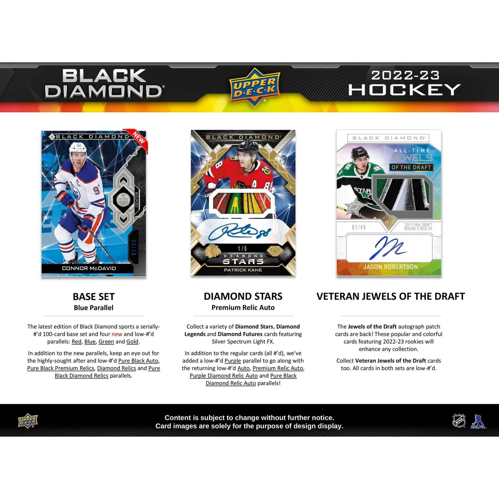 DRAFT - Just In 2022/23 Upper Deck Black Diamond Hockey Hobby 10-Box Case