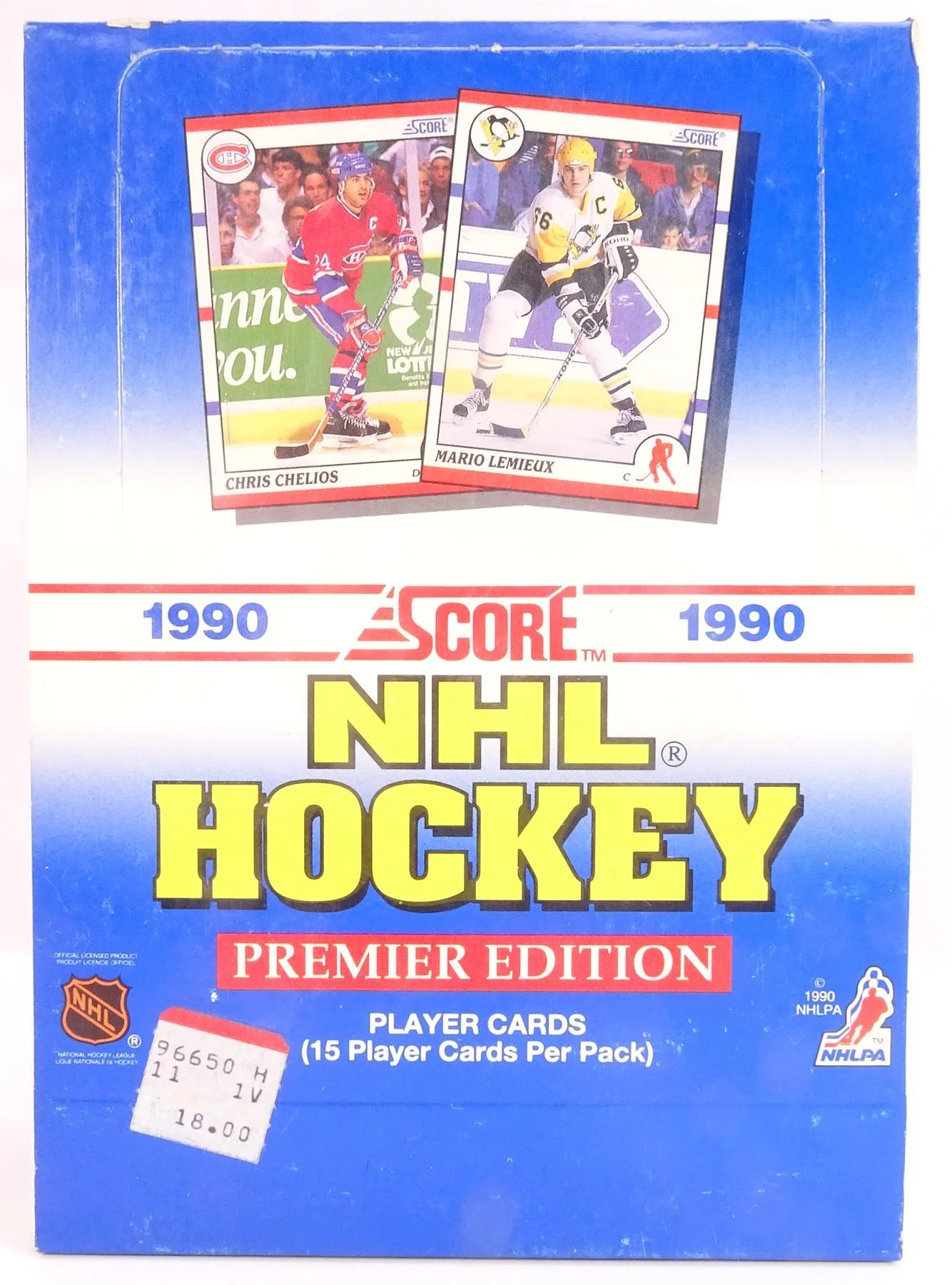 DRAFT - Just In 1990/91 Score U.S. Hockey Wax Box (Reed Buy)