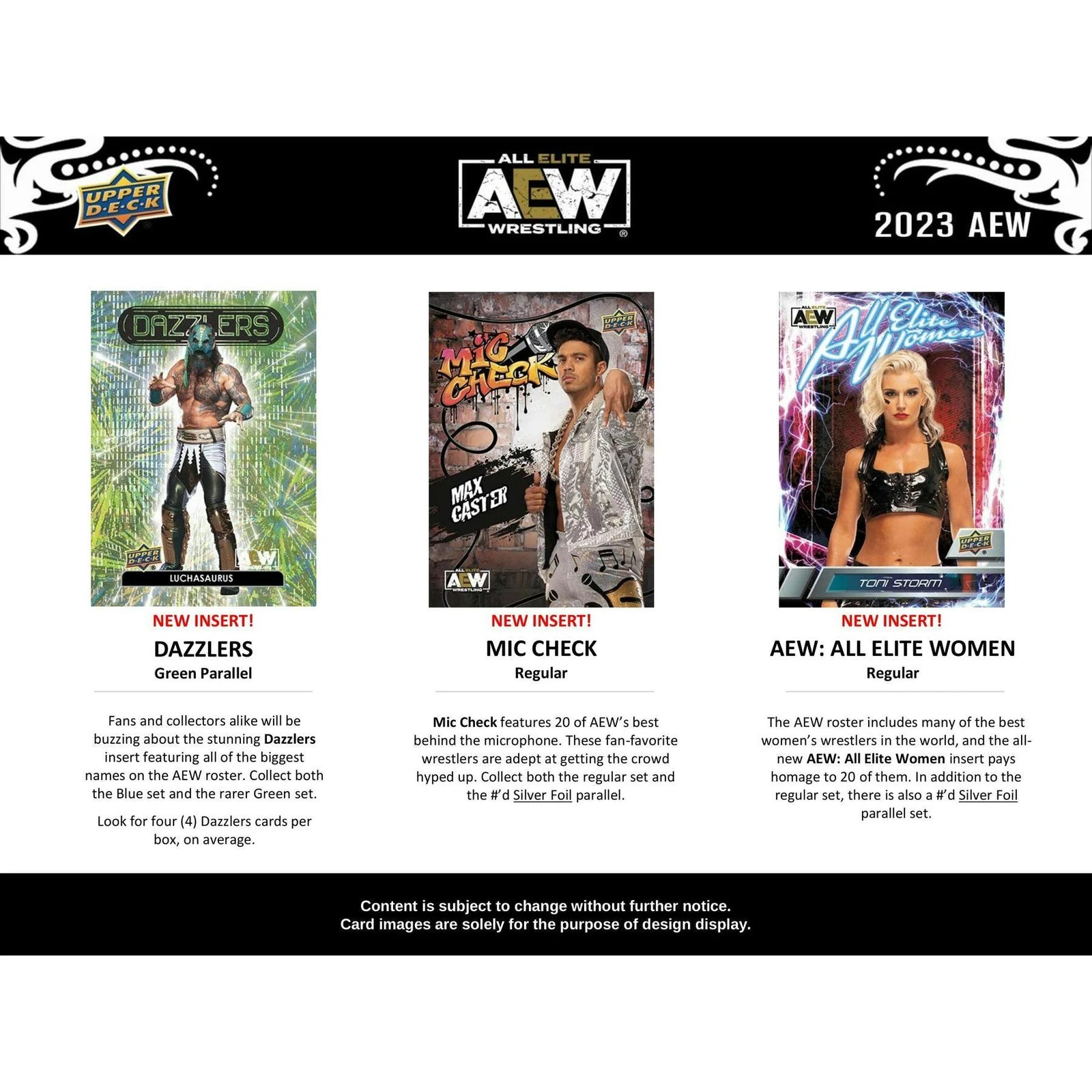 DRAFT - 2023 Upper Deck All Elite Wrestling AEW Hobby 12-Box Case