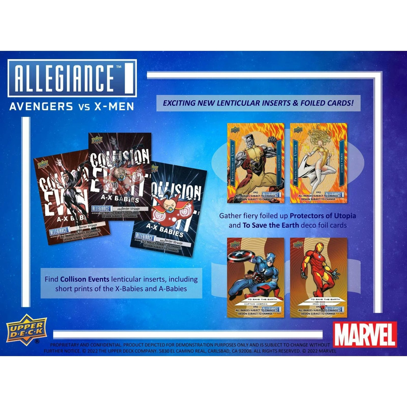 DRAFT - 2023 Upper Deck Marvel Allegiance Avengers vs X-Men Hobby Box